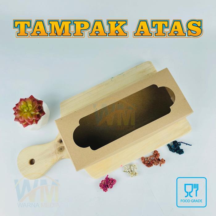 TERLARIS (ISI 50Pcs) KOTAK DUS BROWNIES 24x10x5 / BOX BOLEN / KARDUS KUE BROWNIES /KARDUS DONAT/BOX