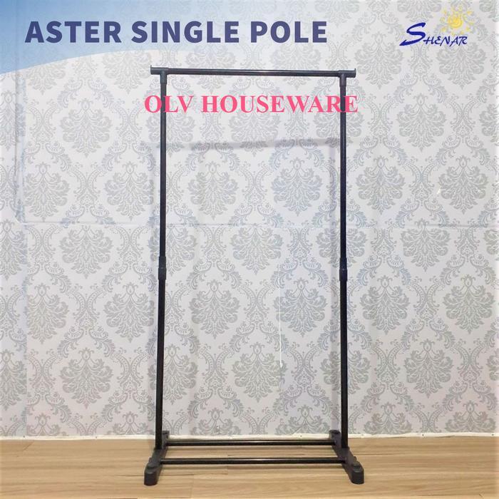 Tiang baju merk ASTER. Ready SINGLE POLE dan DOUBLE POLE / SINGLE DAN DOUBLE STAND HANGER /