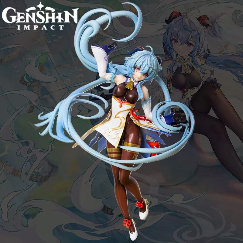 Genshin Impact Anime Figures Ganyu Game Peripheral Beauty Girl Pvc Action Figure Collectible Model