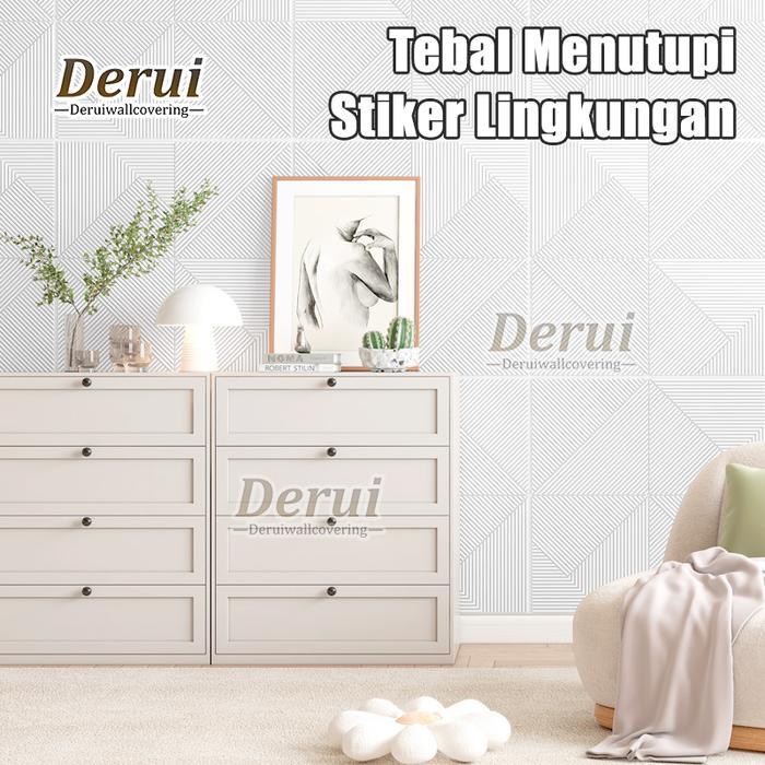 Wallpaper Sticker Dinding Foam Motif 3D Dekorasi Kamar / Wallpaper Sticker Dinding 3D Kayu / Plafon