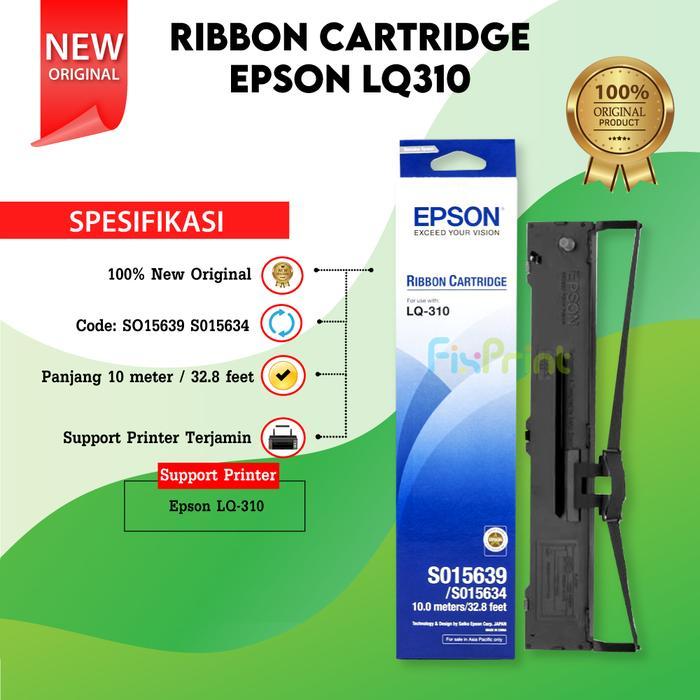 Epson Ribbon Cartridge Pita Tinta Printer LQ310 LQ-310 LQ 310 Original