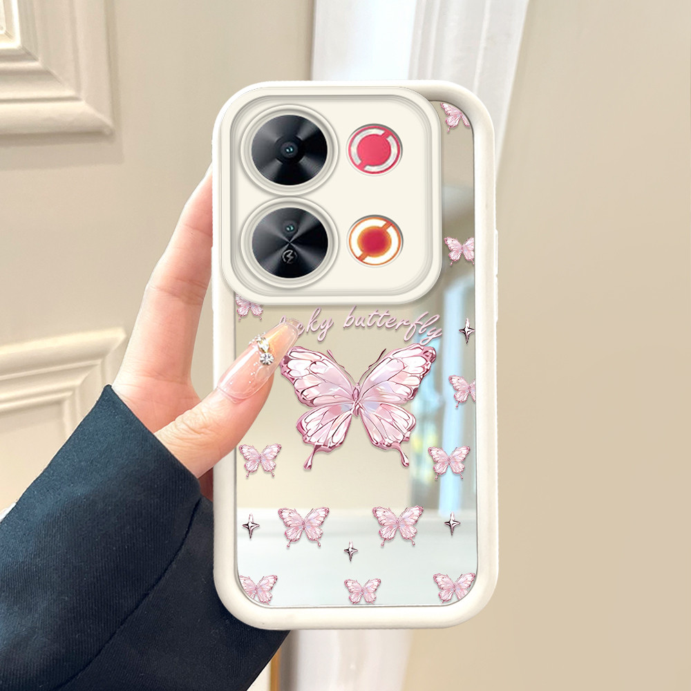 Softcase Phone Case For Itel P65 Fashion Kupu-kupu Motif Imut Soft Casing Ponsel Untuk Kesing Handph