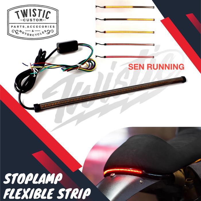 Lampu Stop Led Flexible Fleksibel Sen Sein Stoplamp Motor Custom Strip