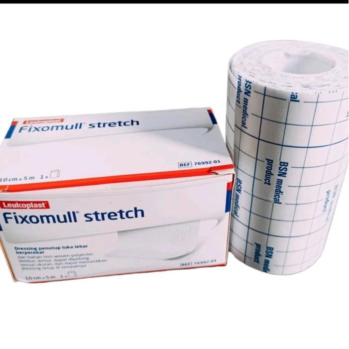 Sedia Fixomull Stretch Fixomul Perban Plester Luka Besar Non Woven 10 cm x 5 m Pembagi Pil Pembagi