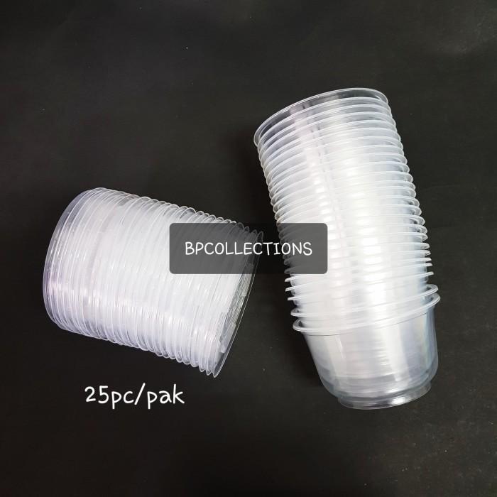 Thebest- 1 PAK THINWALL 320ML 400 450 ml MANGKOK PLASTIK PUSPAN ECER