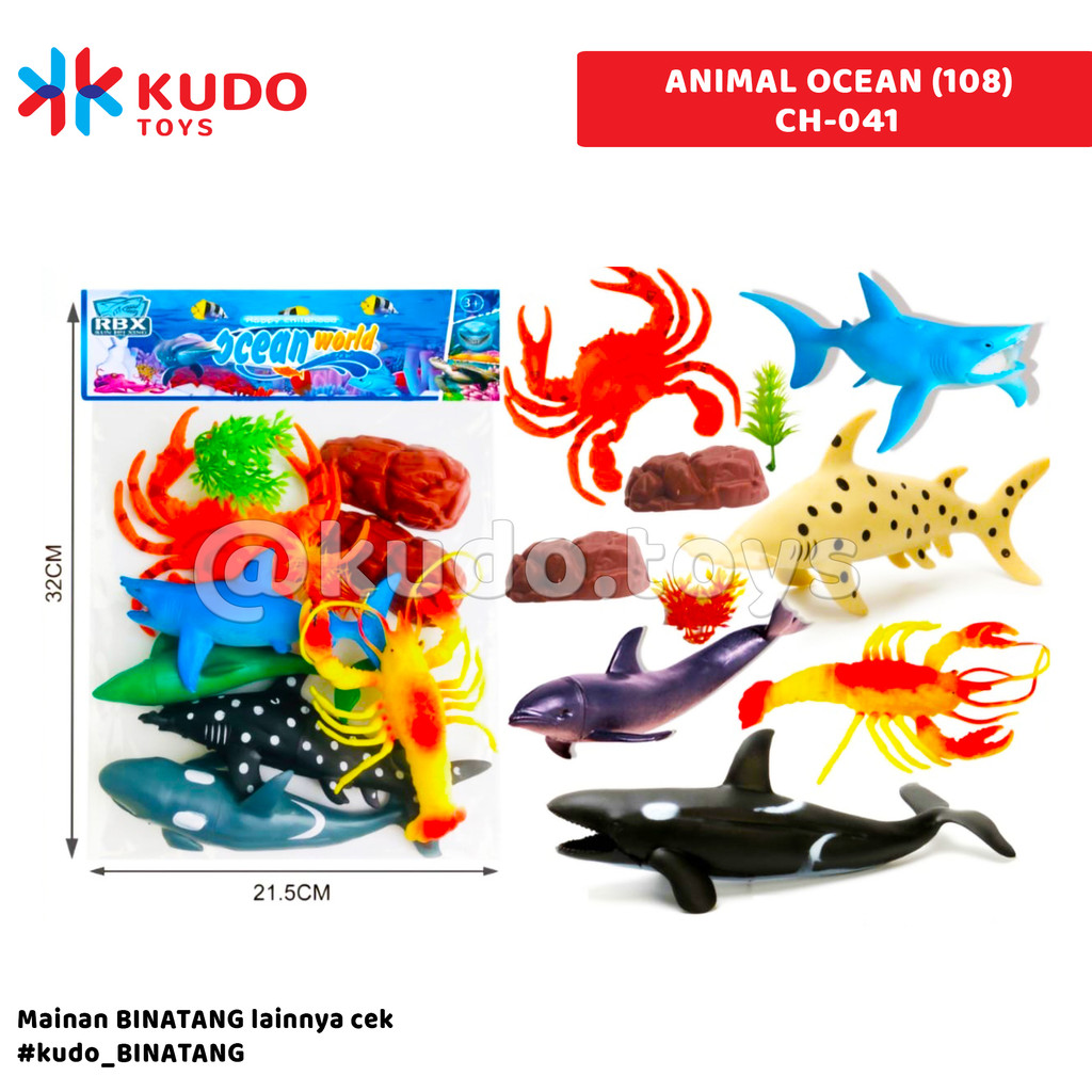 Kudo Toys - Mainan Anak ANIMAL OCEAN (108) CH-041
