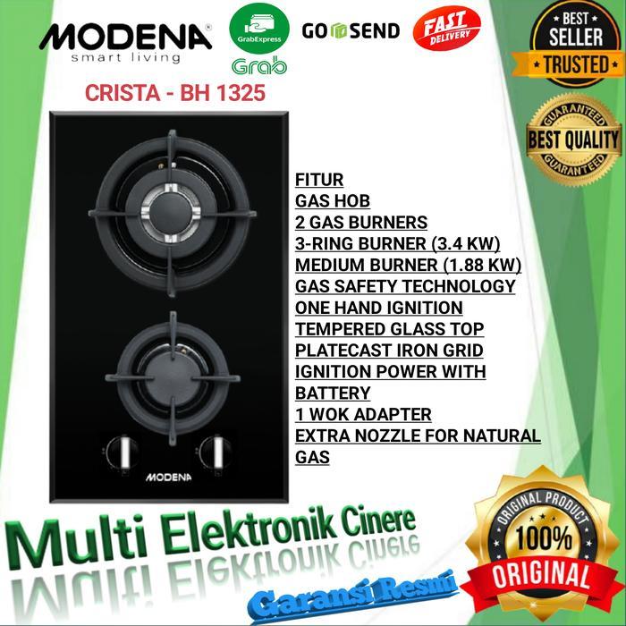 Kompor Tanam Gas Hob Modena BH 1325 - Kompor Tanam 2 Tungku