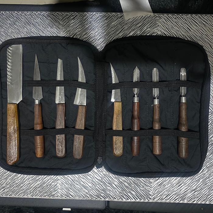 Premium Pisau Garnish Isi 8 Buah/Pisau Garnish Set/Pisau Garnish Lengkap/ Isi 8 Acar Dapur