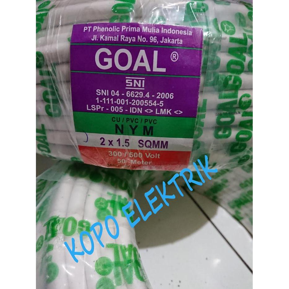 Kabel Goal Nym 2X1.5Mm Sni Tunggal