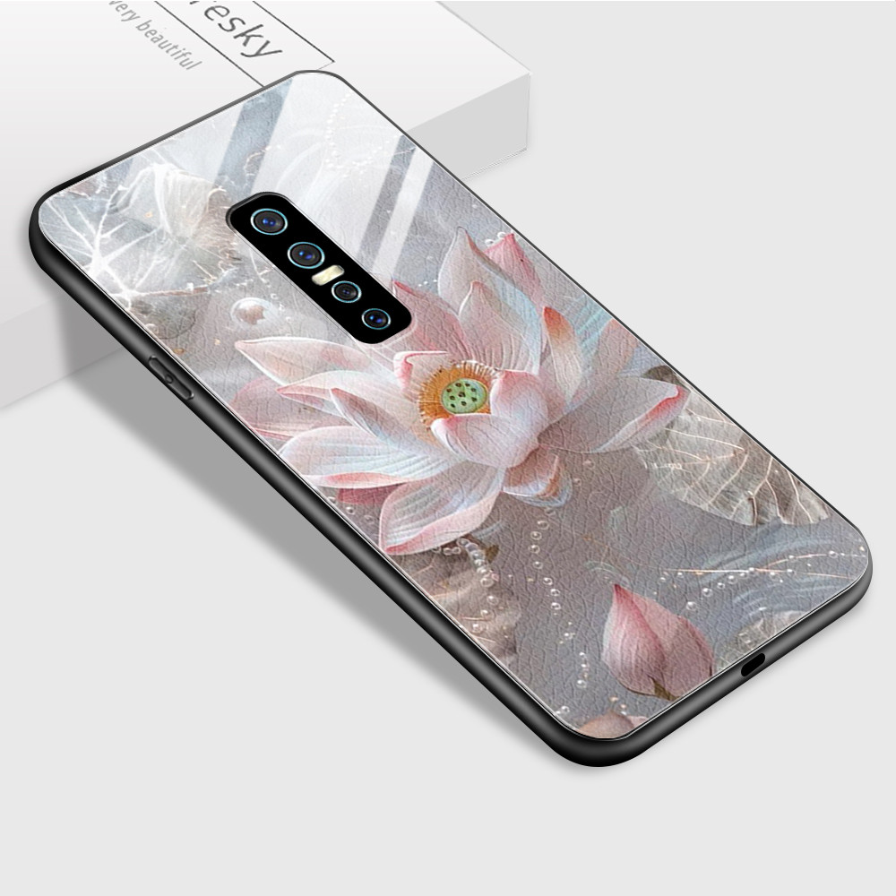 HardCase Kaca Casing For VIVO V17 Pro Case Kesing Hp Phone DLJ A1-2176 BL