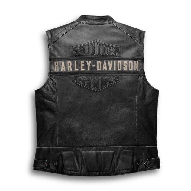 TERBARU VEST HARLEY DAVIDSON PASSING LINK LEATHER ROMPI KULIT HARLEY