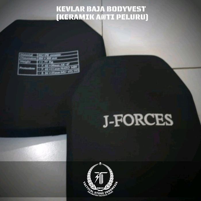 Kevlar Baja Bodyvest - Plat Keramik Untuk Rompi Level 3