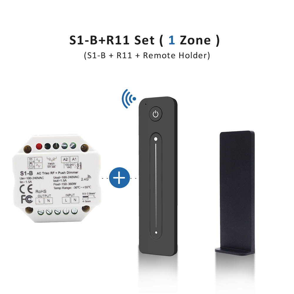 LED Dimmer 220V 230V Wireless Remote Control AC Triac RF Switch Push Dimmer 2.4G Touch Dimer for LED