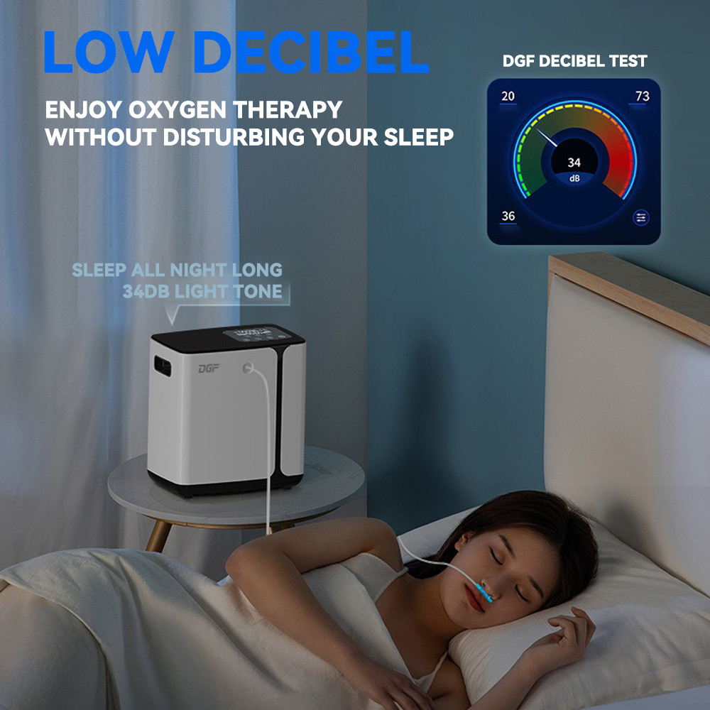 8L Home Oxygen Concentrator Touch Screen Portable Oxygen Concentrator Negative Ion Mode Timing