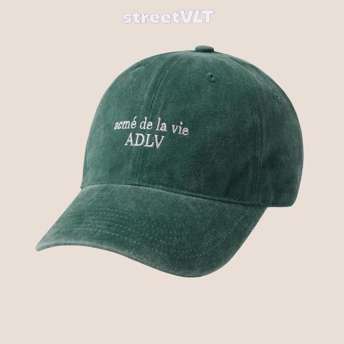 Adlv Basic Logo Season 3 Ball Cap Green Acme De La Vie