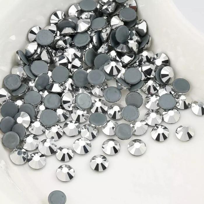 2mm - Mote Tabur Gosok Hotfix Payet Kristal Pasir Aksesoris Hijab Gamis Swarovski Tempel Best