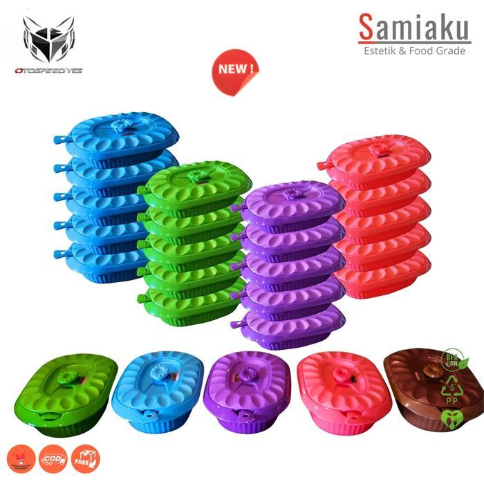 Samiaku Set Mangkuk Prasmanan 6 Pcs SM-7891 Plastik Food Grade BPA Free Wadah Sayur & Lauk Kualitas