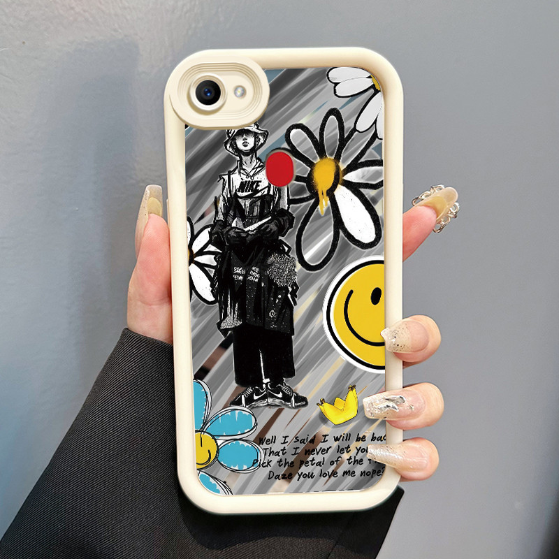 Casing Hp OPPO F5 F7 F5 Youth Case Casing Daisy yang cantik Pola Kasus cermin tangga Kasus ponsel HP