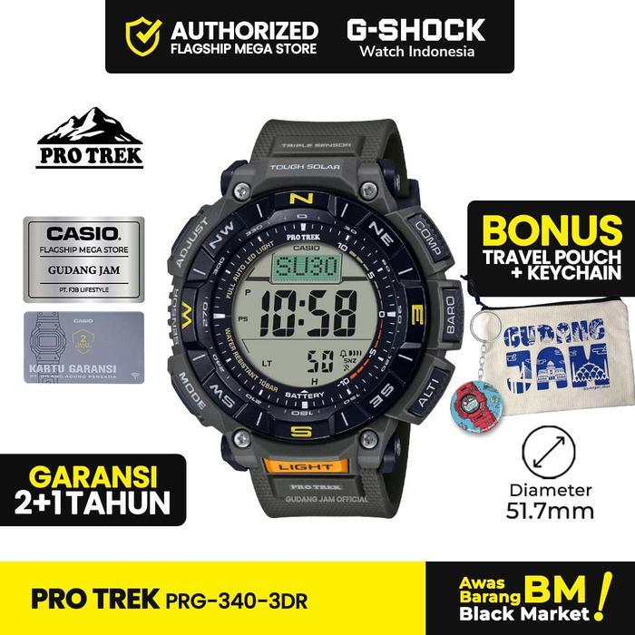 TERLARIS Pro Trek ProTrek PRG-340-3DR PRG-340-3D PRG-340 PRG340 PRG 340 Jam Watches READY STOCK