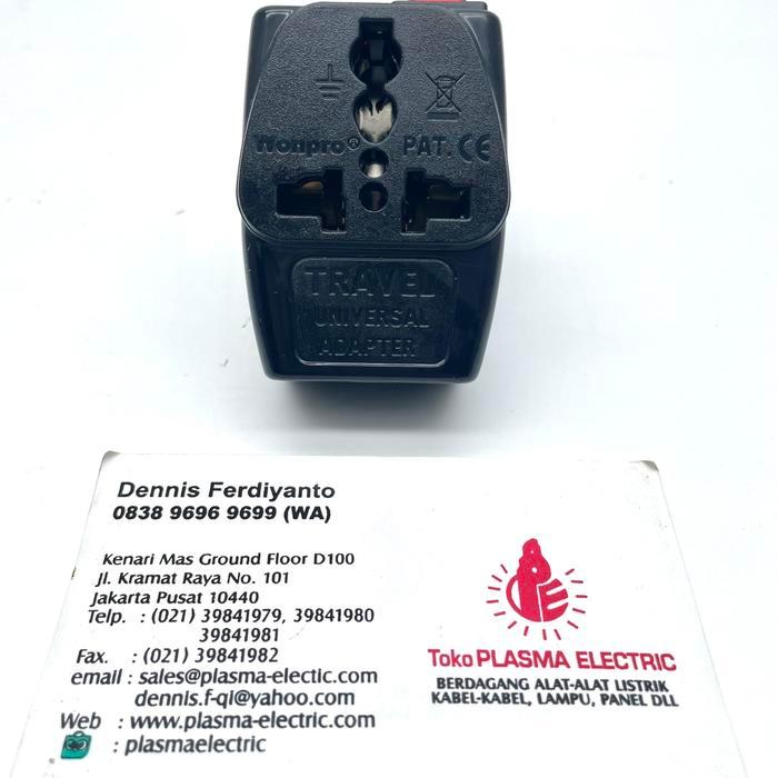 Schneider - Over Steker Adaptor Merk Wonpro Dengan On Off