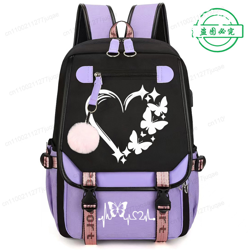 Kawaii Butterfly Anime Cartoon School Bag New Fashion Backpack Back To School Backpack School Bags