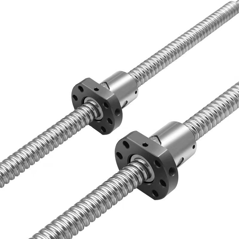 Ball Screw BallScrew With1204 Flange Single Ball Nut SFU1204 C5 End Machined Customizable Any Size