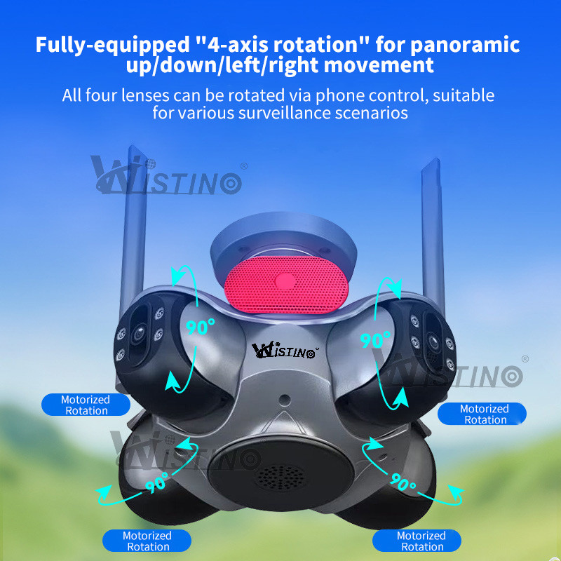 Wistino New Arrivals 8K Cmos Sensor Network Camera FFvideo App Control 4 PTZ Motion Detection Sound