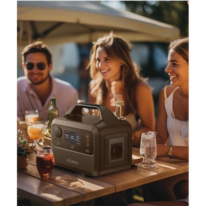 VIVAN POWER STATION VPS-P300 POWER STATION ENERGY STORAGE 96000 MAH 600WATT 220VOLT PORTABLE