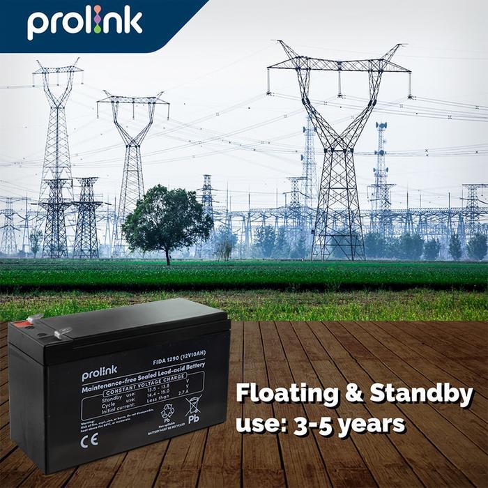 PROLINK BATERAI UPS 12V/ 10AH/UPS/VRLA