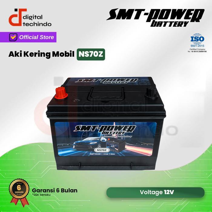 SMT Power NS70Z Battery Aki Mobil 12 Volt 65AH Baterai Kering Mobil Maintenance Free Battery