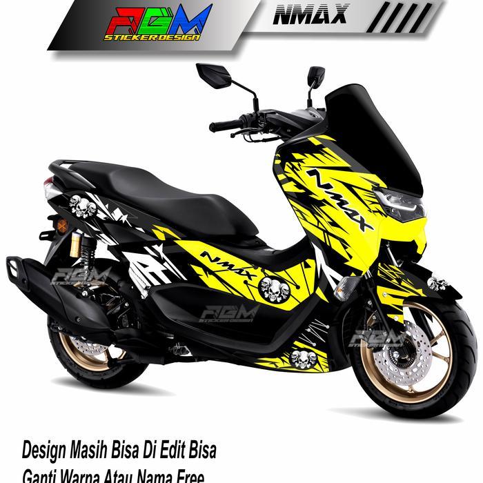 Decal Stiker Nmax 150 All New Full Body Motif Tengkorak