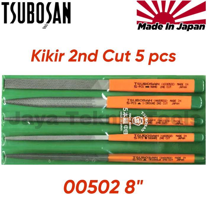 Kikir Besi Tsubosan Set Jepang 5 pcs 2nd Cut 00502