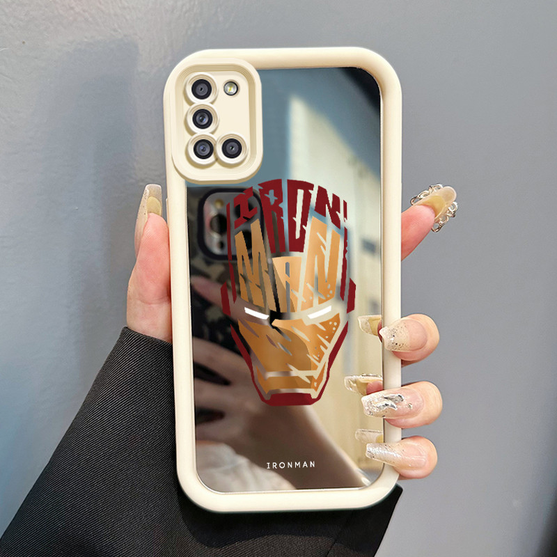 Casing Hp Samsung Galaxy A31 Case Topeng Baju Zirah Keren Mirror Kasing silikon cocok pria dan wanit