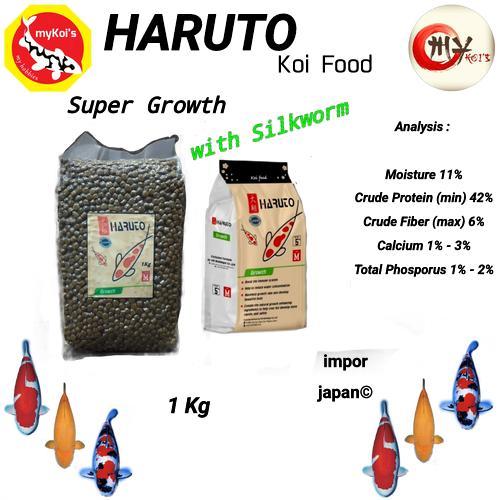 TEREMURAHTERLARIS READY SILAHKAN DIORDER HARUTO SUPER PREMIUM KOI FOOD IMPORT DENGAN SILKWORM UNTUK