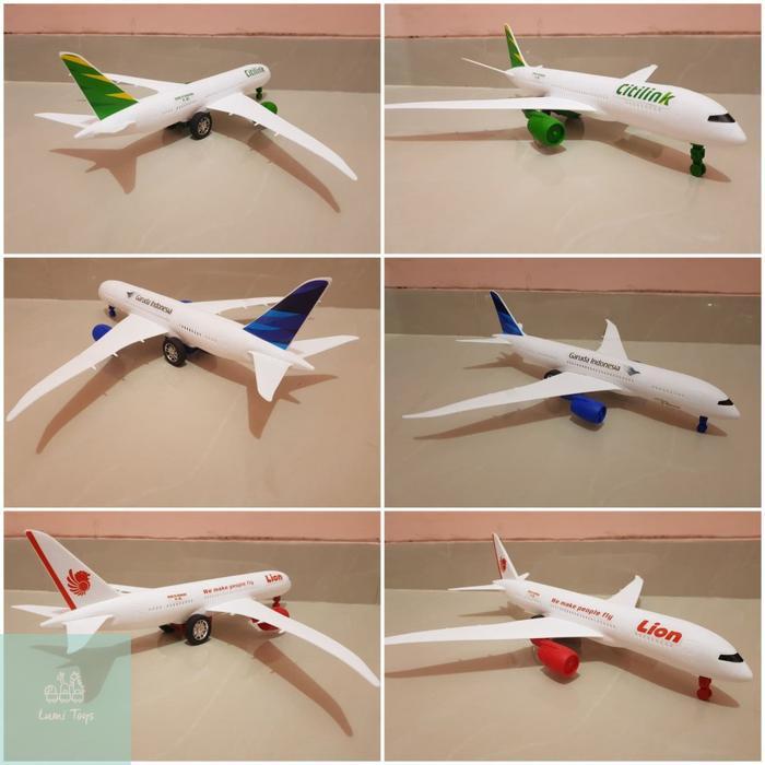 Mainan Pesawat Terbang Airbus Garuda Citilink Lion Air