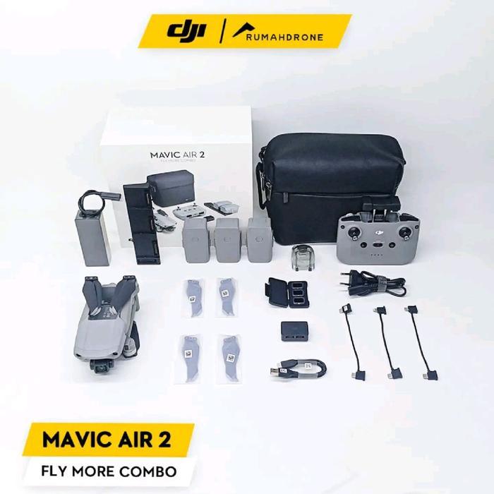 DJI Mavic Air 2 Fly More Combo Drone dengan Kamera Berkualitas Tinggi dan Baterai Tahan Lama