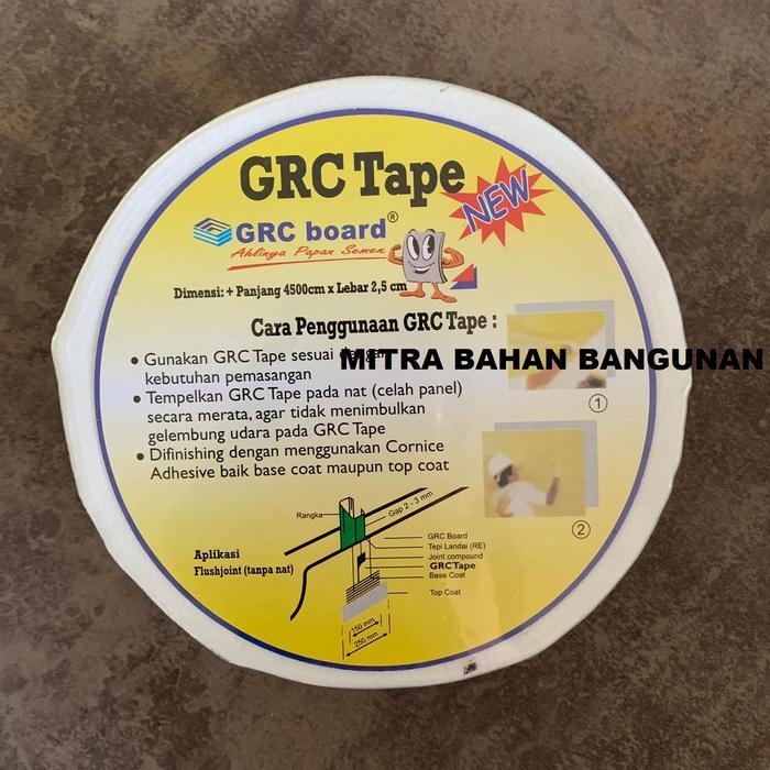 GRC BOARD Kain Kassa Textile Tape GRC Board Tape 45 M Lebar 2,5 cm