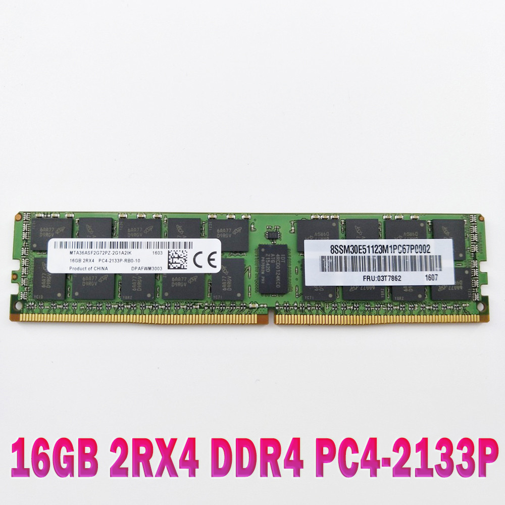 1PCS RAM 16G 2133 RDIMM ECC Memory 16GB 2RX4 DDR4 PC4-2133P