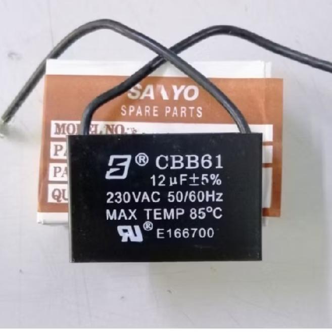 KAPASITOR 12 MF POMPA AIR SANYO PH100AN ASLI