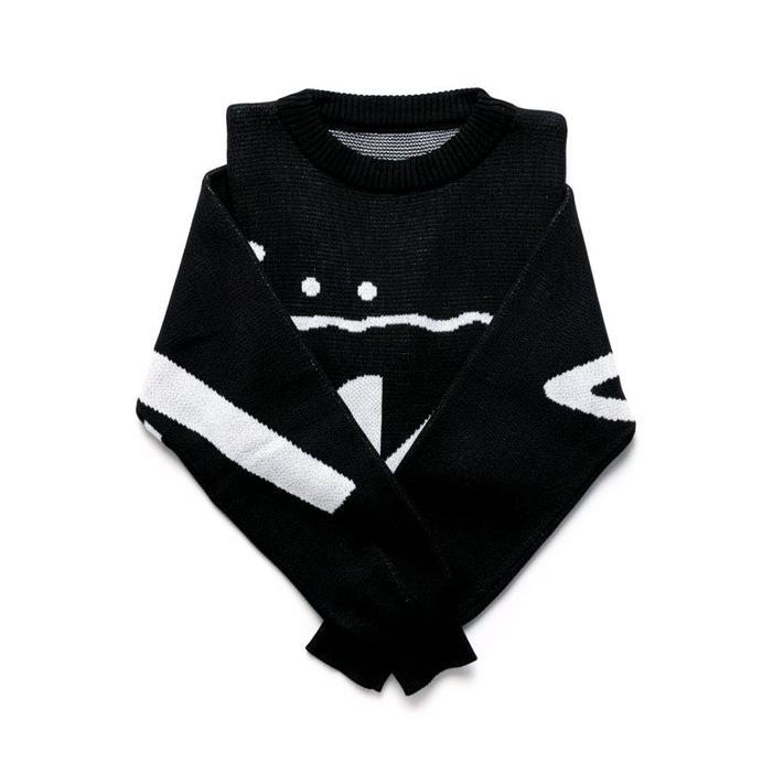 Msa Knit-Knitwear Sty Akrilik Atasan Rajut Hitam Dewasa Nyaman Baju Sweater Pria Kardigan Pasti