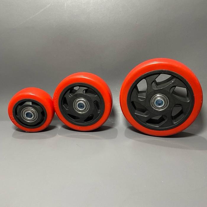 "New" Roda PU merah only + roda PU 3 inch + roda PU merah 4 inch + roda PU merah 5 inch Only ( hanya