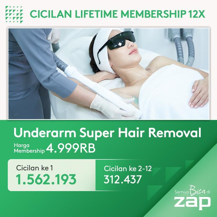 Cicilan Lifetime Membership 12X Underarm Hair Removal Terbaru 