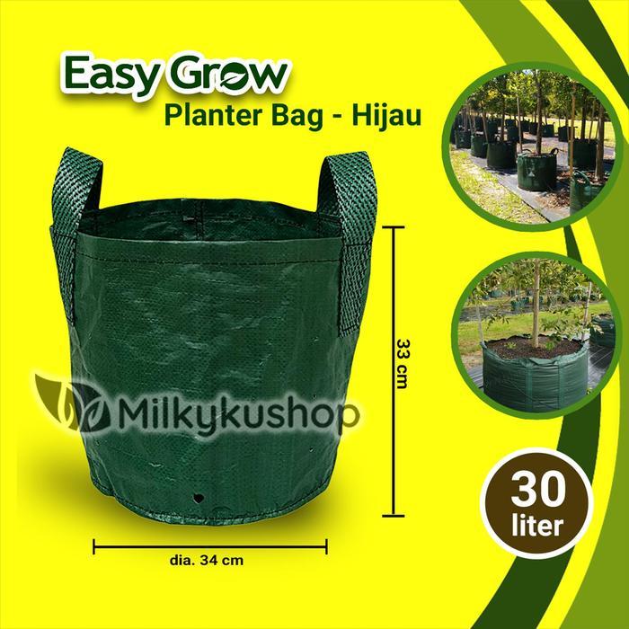 Planter Bag Easy Grow Standar 30 Liter - Hijau