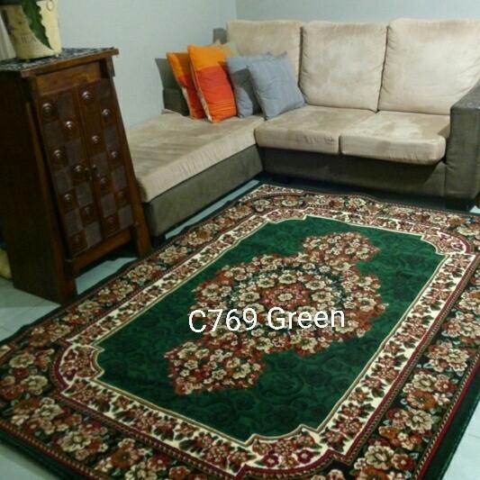 Karpet Permadani Jumbo Besar Concorde Klasik Hijau