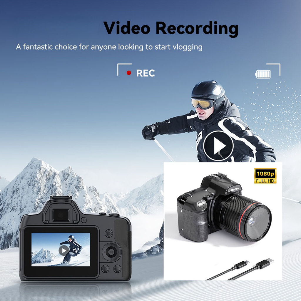 48MP Dual Camera Night Vision Photography Video DV Camera