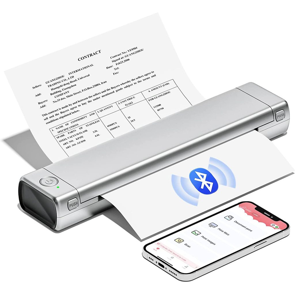 Phomemo M08F Mini Homework Test Paper Inkless Office Portable A4 Thermal Error Printer