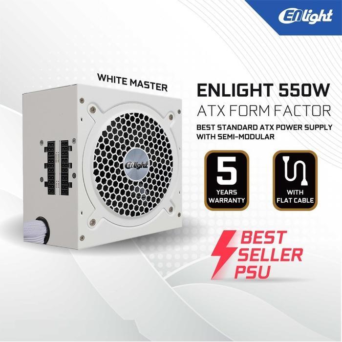 PSU ENLIGHT 550W 80+ BRONZE MODULAR POWER SUPPLY