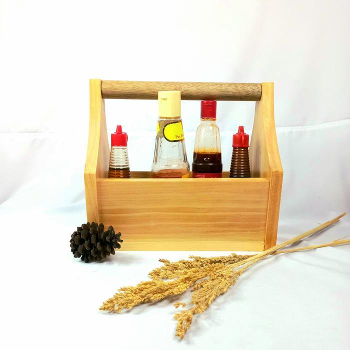 rak bumbu dapur/rak bumbu kayu/rak dapur serbaguna
