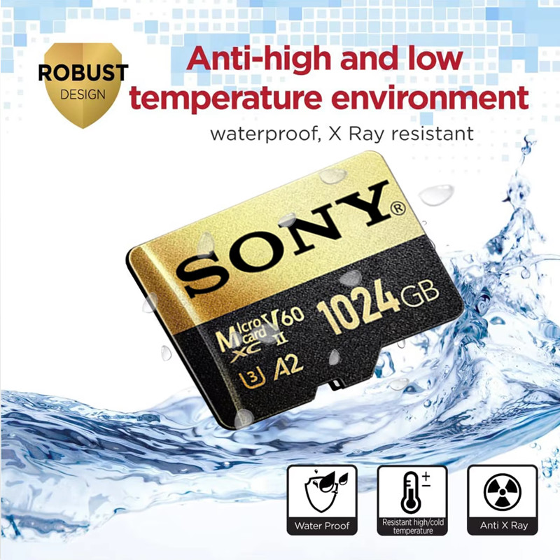 SONY High Speed Micro SD Card TF Memory Card 1024GB 128GB 256GB 512GB A2 U3 V30 SD TF Flash Cards
