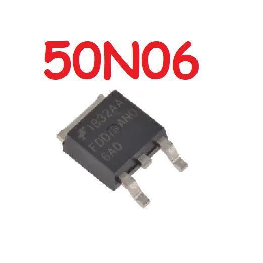 FDD50N06 FQD50N06 SUD50N06 ME50N06 50N06 50A 60V N-Ch MOSFET TO-252 SMD ...Eletronik